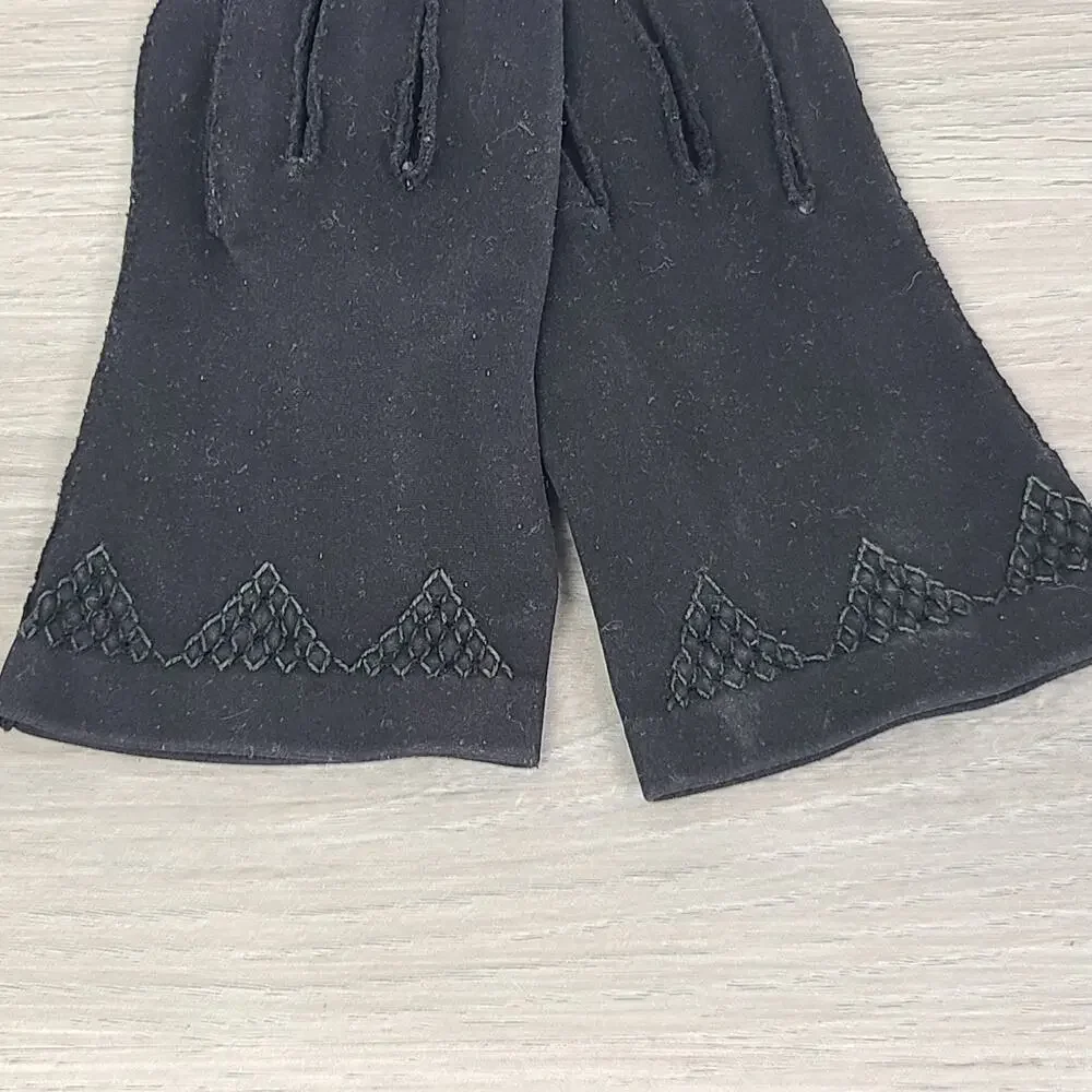 Crescendoe Women's Leather‎ Driving Gloves Size 7 Brown Black Bundle Vtg